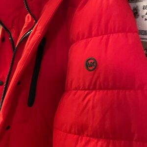 Michael Kors Red Puffer Jacket